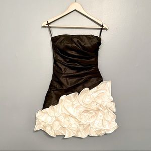 Onyx Nite Ruffled Formal Dress